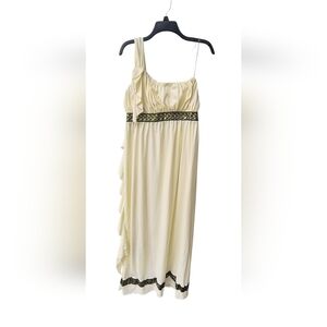 California Costumes Elegant Egyptian Greek Goddess Cream One Shoulder Costume 1X
